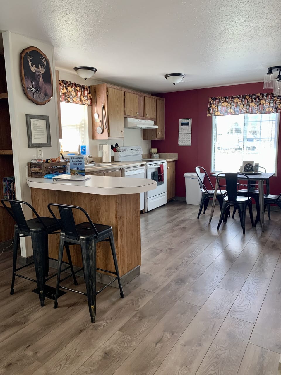 Bar and kitchen area 