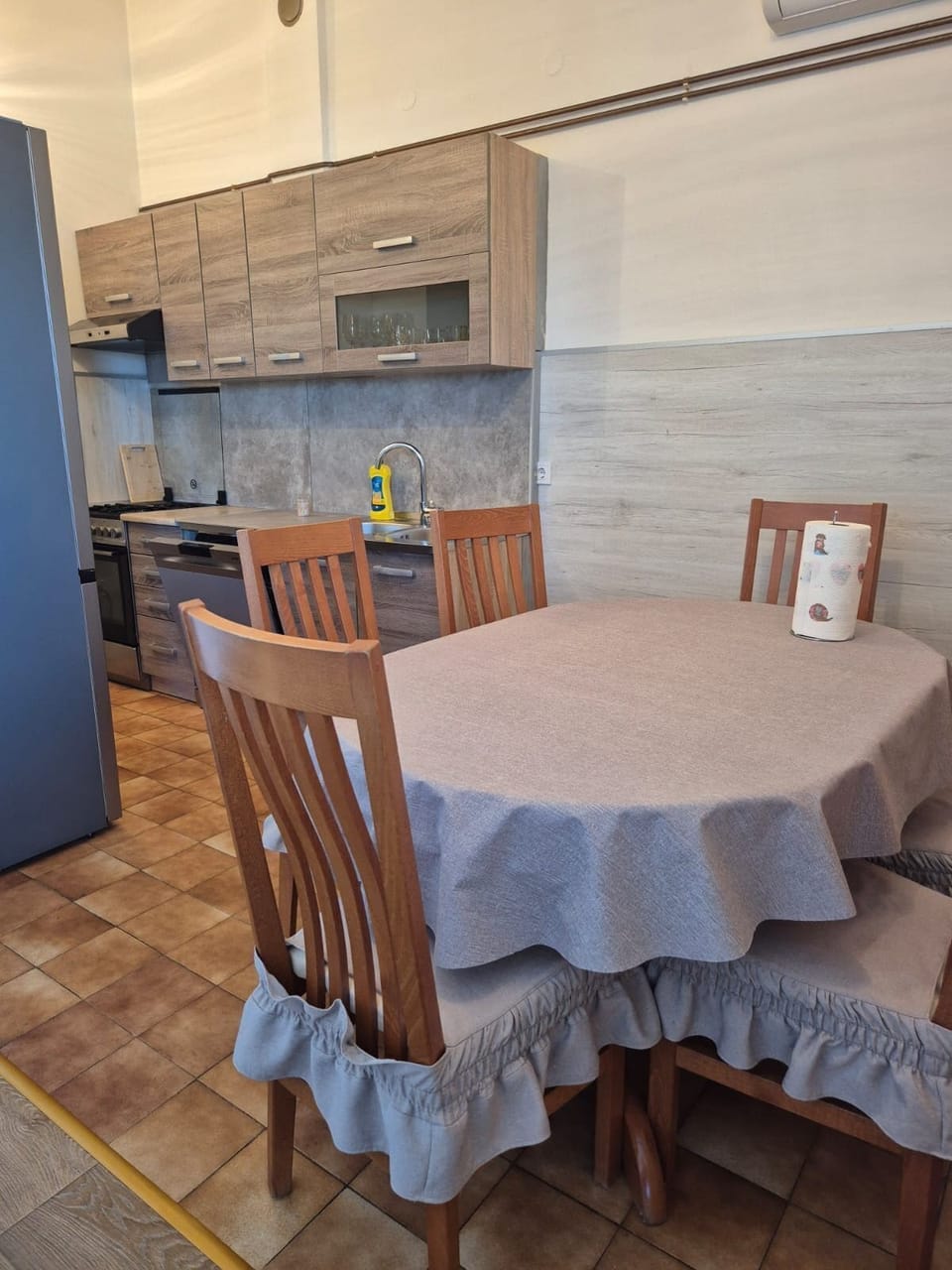 Apartment (A2) | Private kitchen | Fridge, oven, stovetop, dishwasher