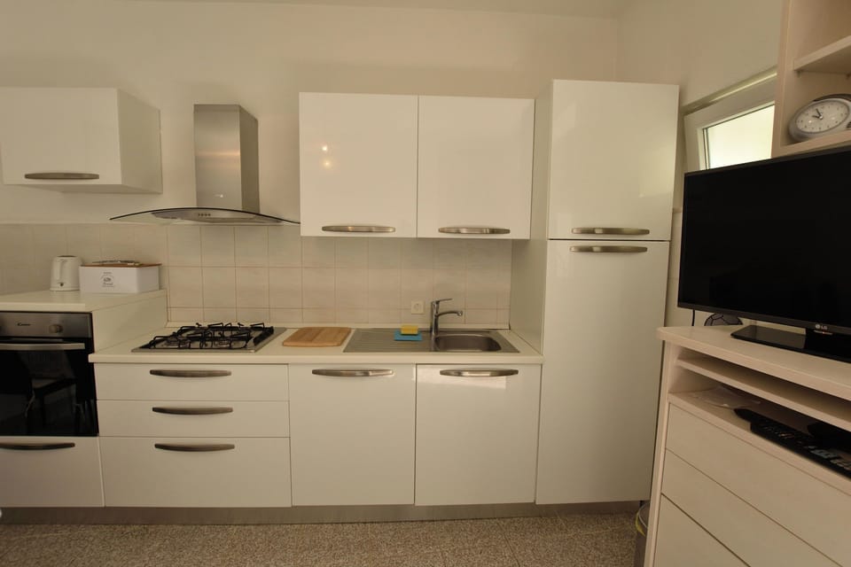 Apartment (A1) | Private kitchen | Fridge, oven, stovetop, dishwasher