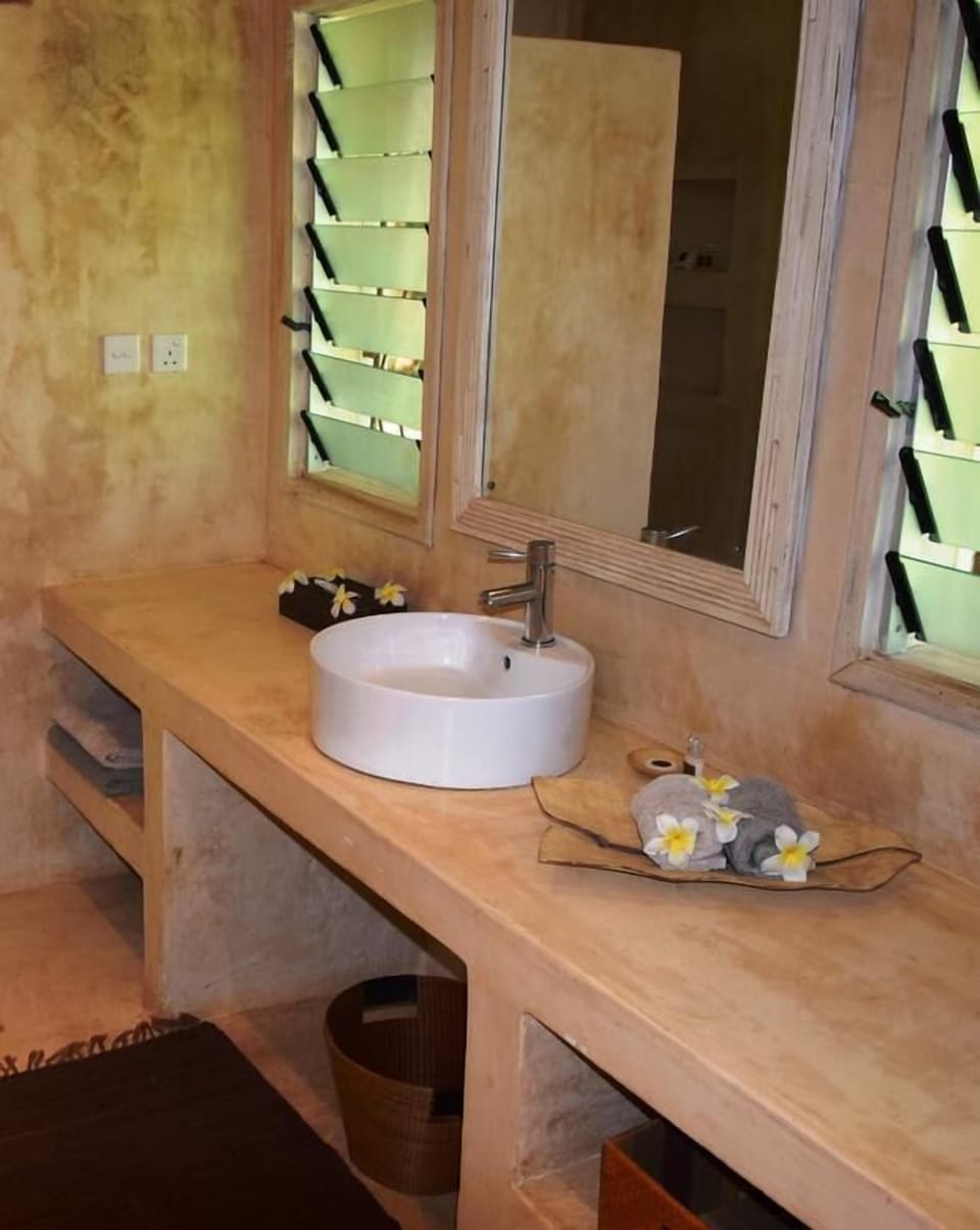 Shower, free toiletries, hair dryer, bidet