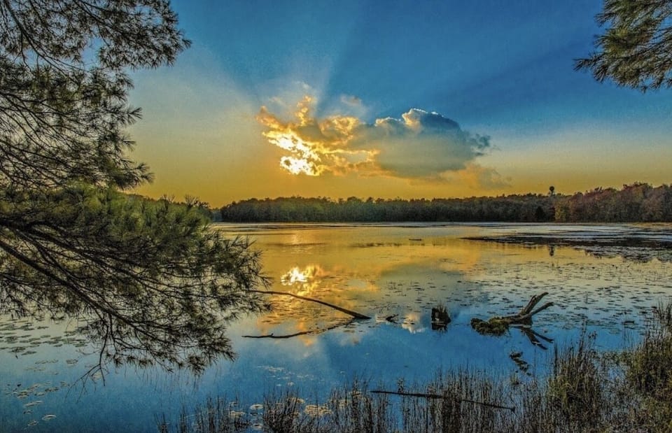 Promised Land State Park, 20 minutes away. 