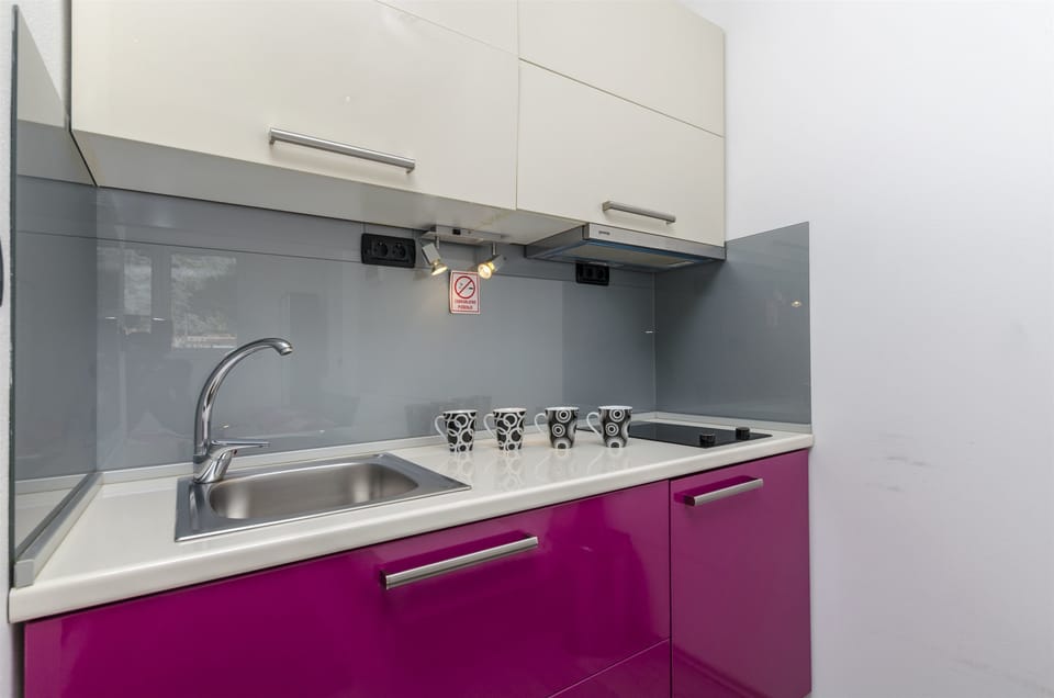Private kitchen | Fridge, stovetop, electric kettle, cookware/dishes/utensils