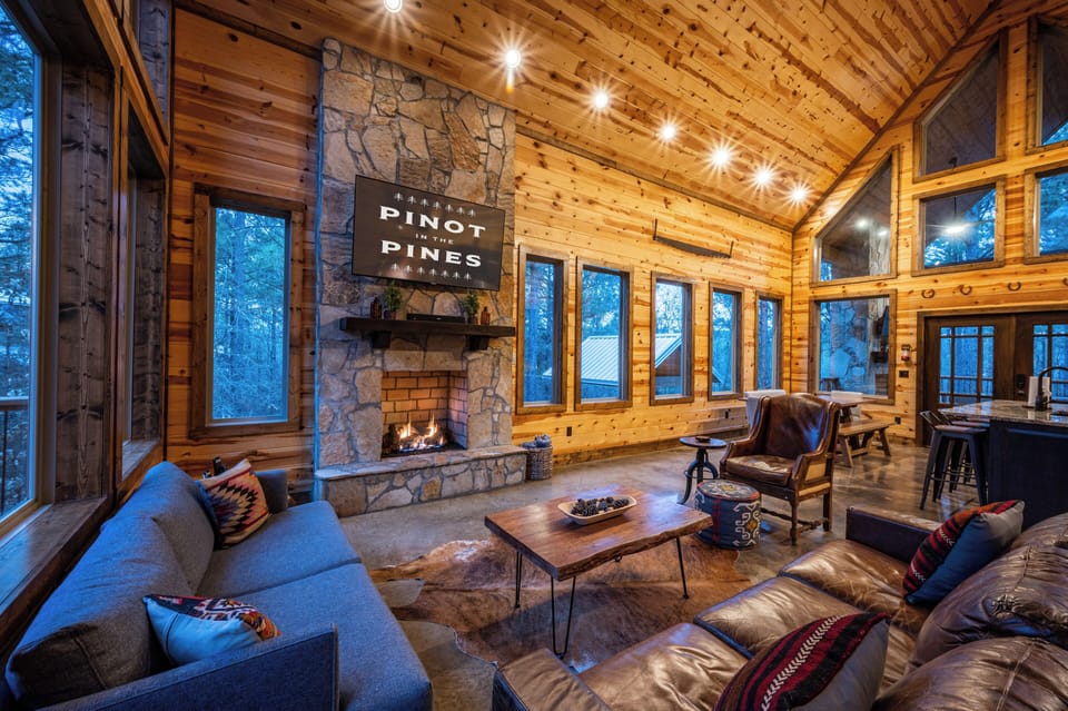 Relaxing Family Room With Cozy Fireplace