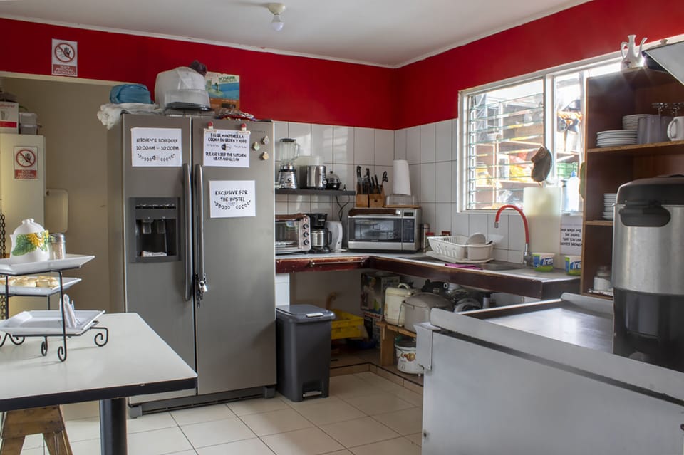 Fridge, microwave, toaster, rice cooker