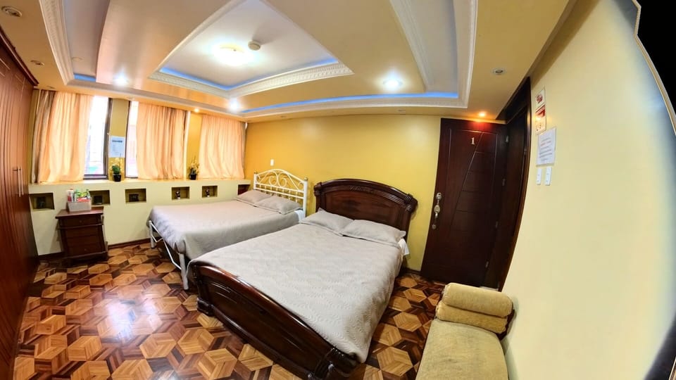 Comfort Quadruple Room, 1 Bedroom, Ensuite, City View | Desk, blackout drapes, soundproofing, WiFi (free)