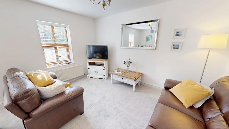 Living room with smart T.V