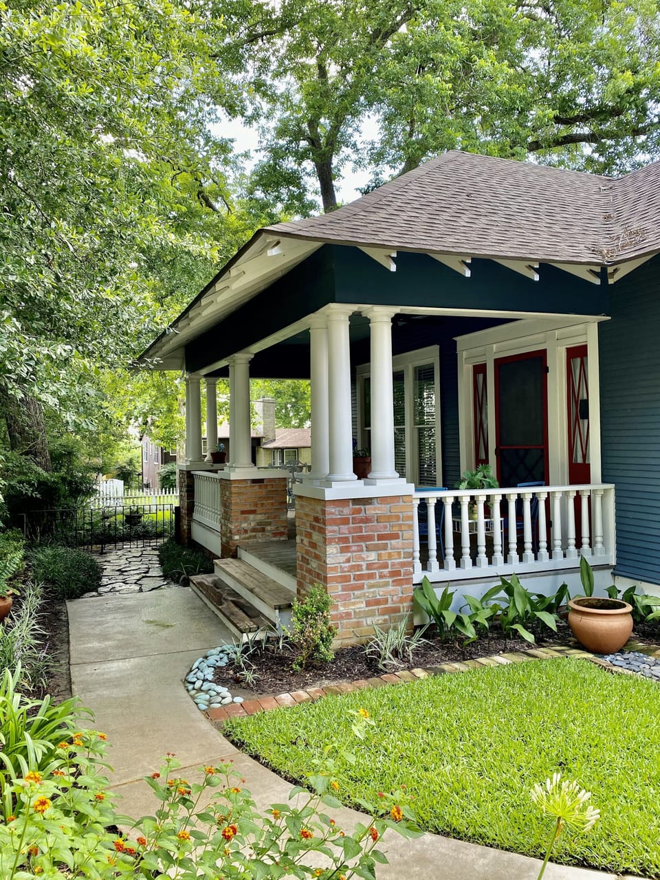 Porch and entrance.