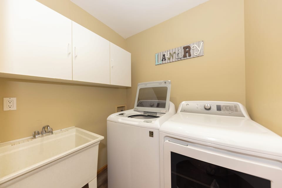 Laundry room on main level