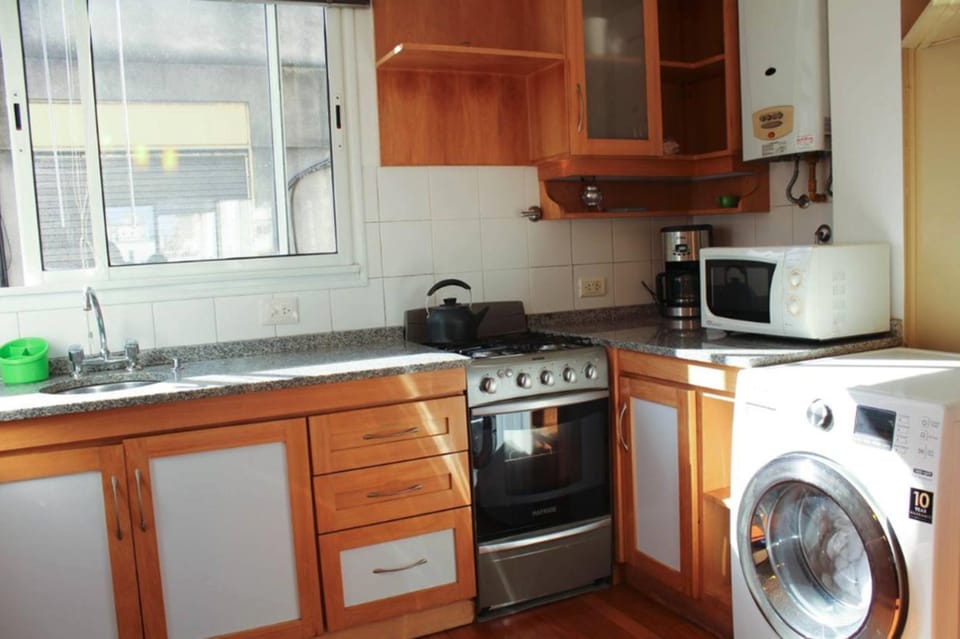 Apartment, 2 Bedrooms, Balcony | Private kitchen | Full-size fridge, microwave, oven, coffee/tea maker