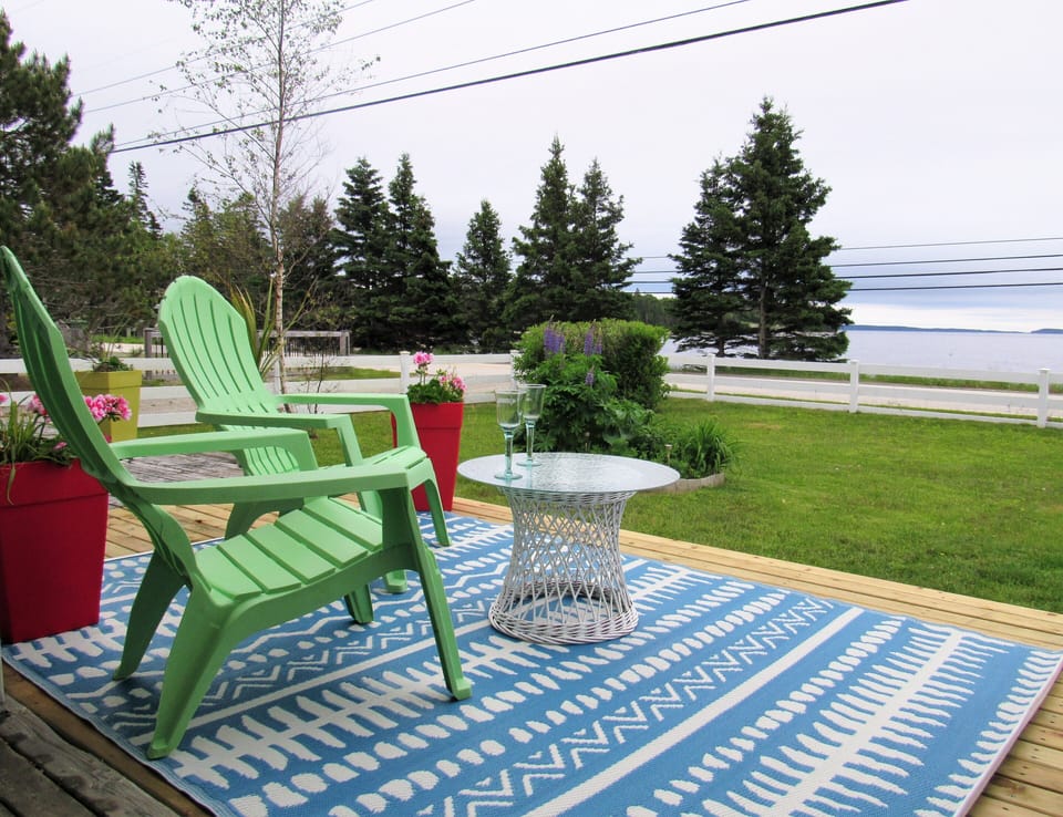 Great spot for viewing the sunsets and occasional seals that frequent our bay.