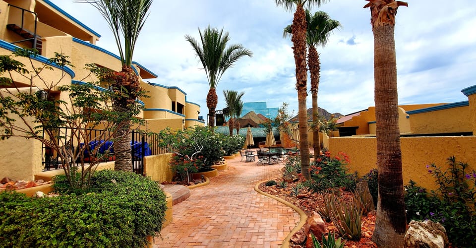 Well maintained courtyard 