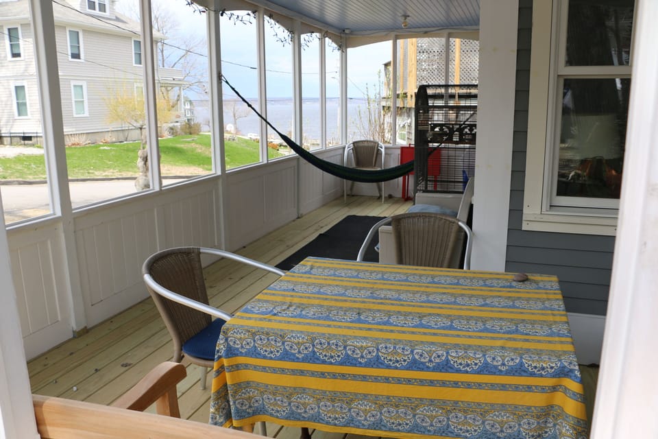 Front Porch looking out toward Bay