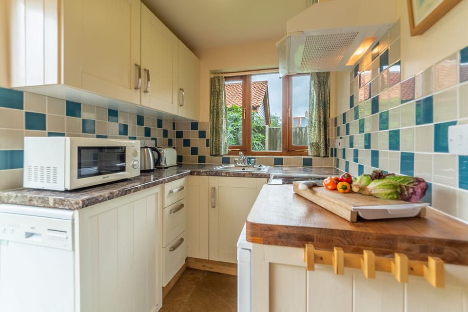Ground floor: Kitchen is compact but well equipped