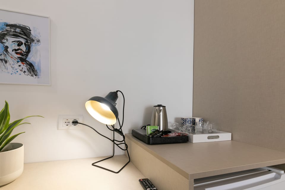 Deluxe Double or Twin Room, City View | Coffee and/or coffee maker
