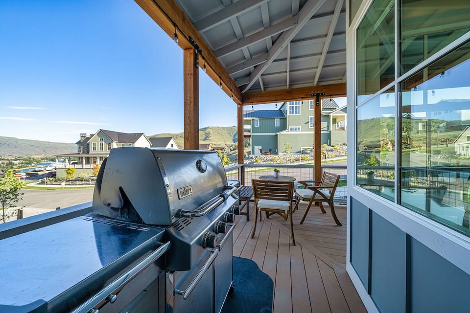 Gas Grill off Mudroom