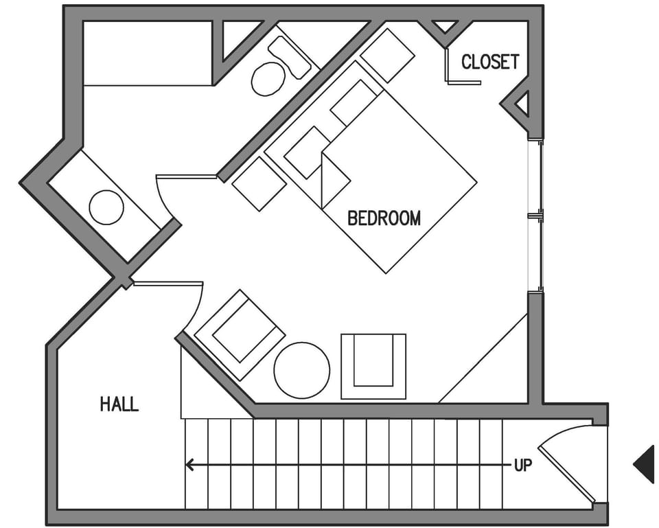Hillside Guest Room | Floor plan