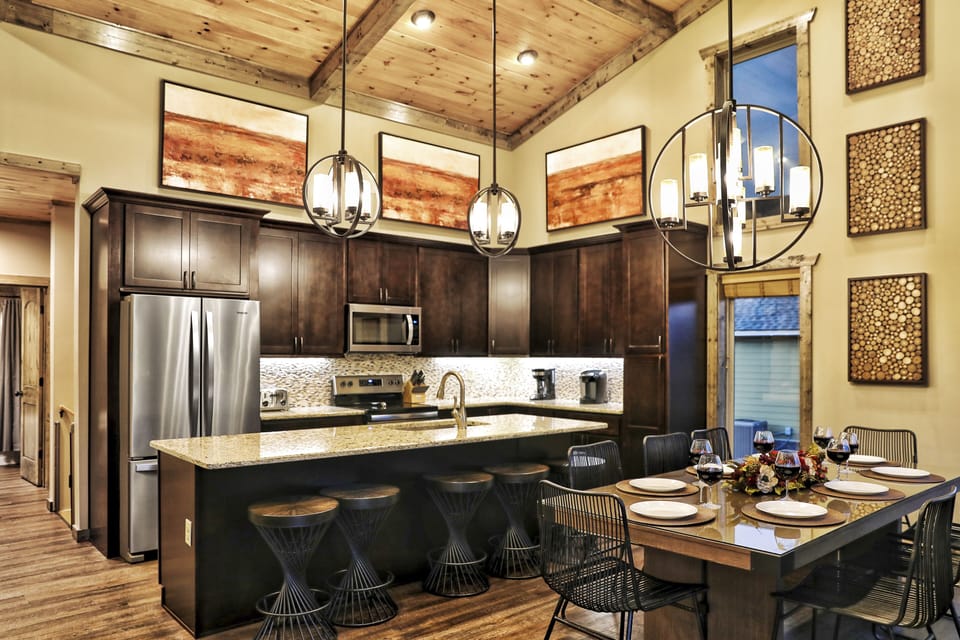 Comes with a fully stocked gourmet kitchen!