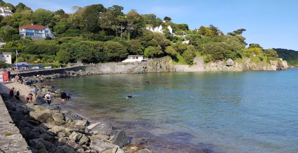Nearby North Sands and the 'Winking Prawn Seafood restaurant'
