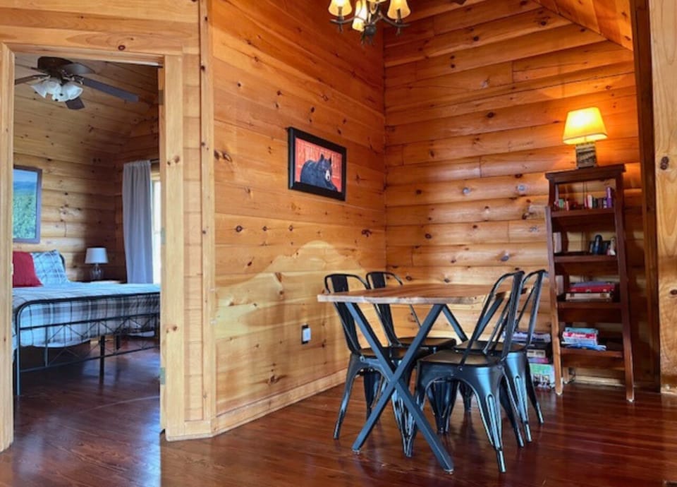 Game table for 4 in the upper-level loft.