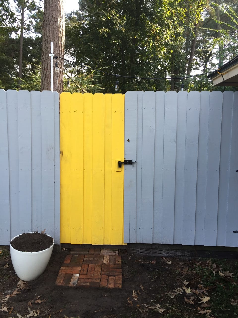 Gate leading back to Modern Carriage House