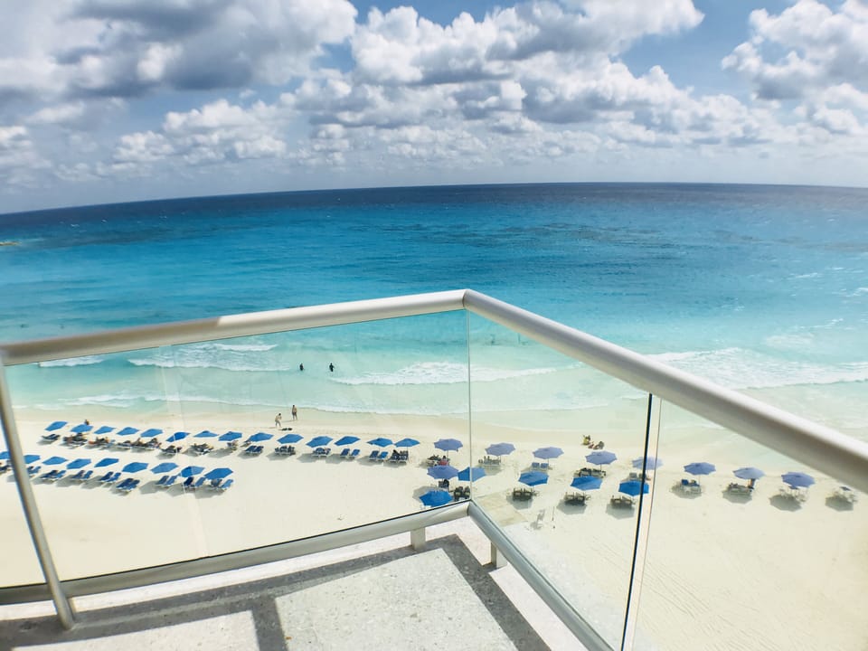 Gorgeous view of beautiful beach with white sand!