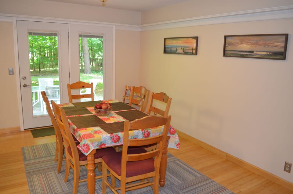 Dining room out to back deck