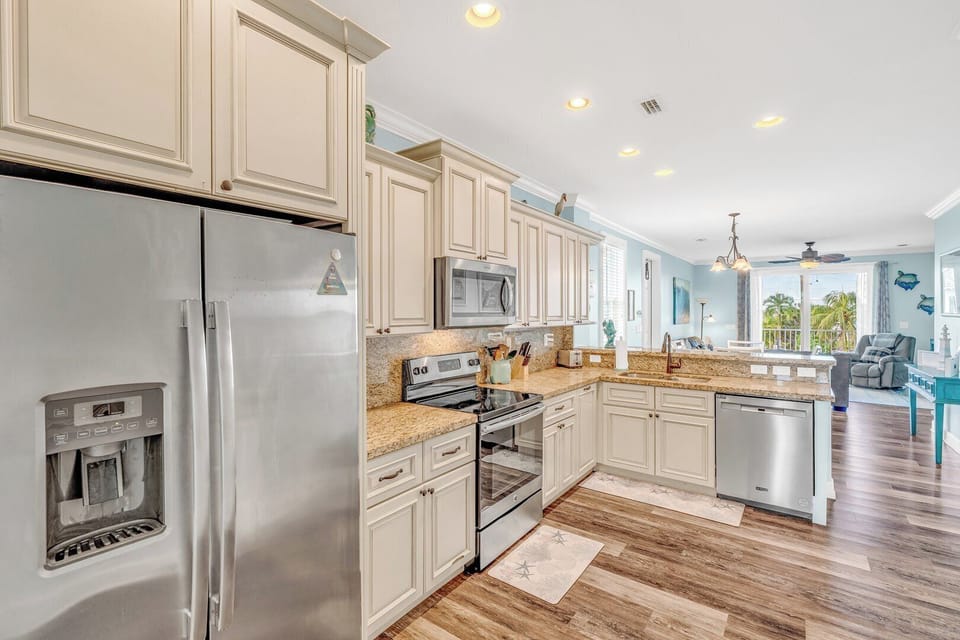 Indoor kitchen at Marathon, FL vacation rental.