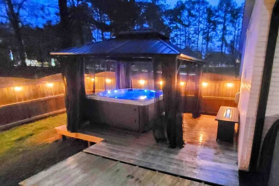 Relax in our hot tub