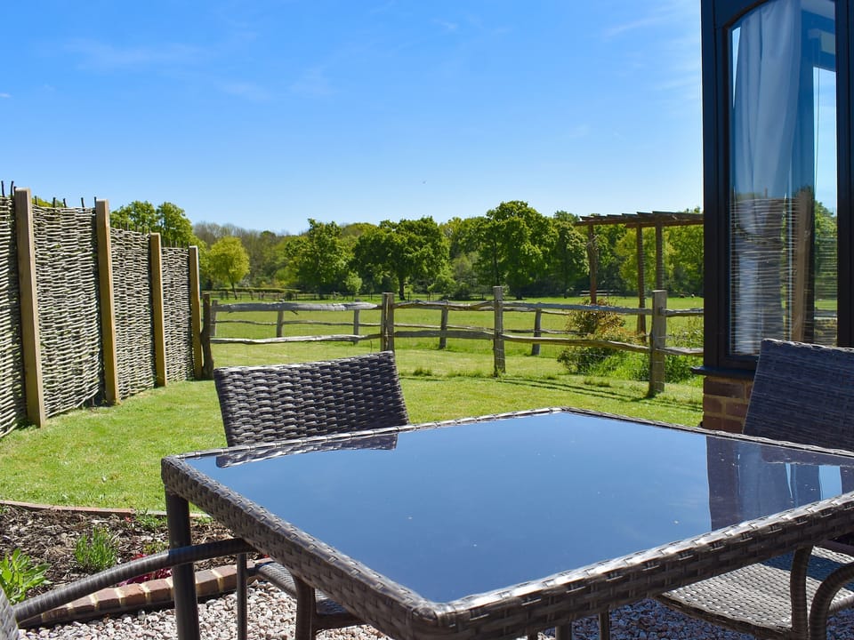 Sitting-out-area | Woodpeckers, Cowbeech, near Hailsham