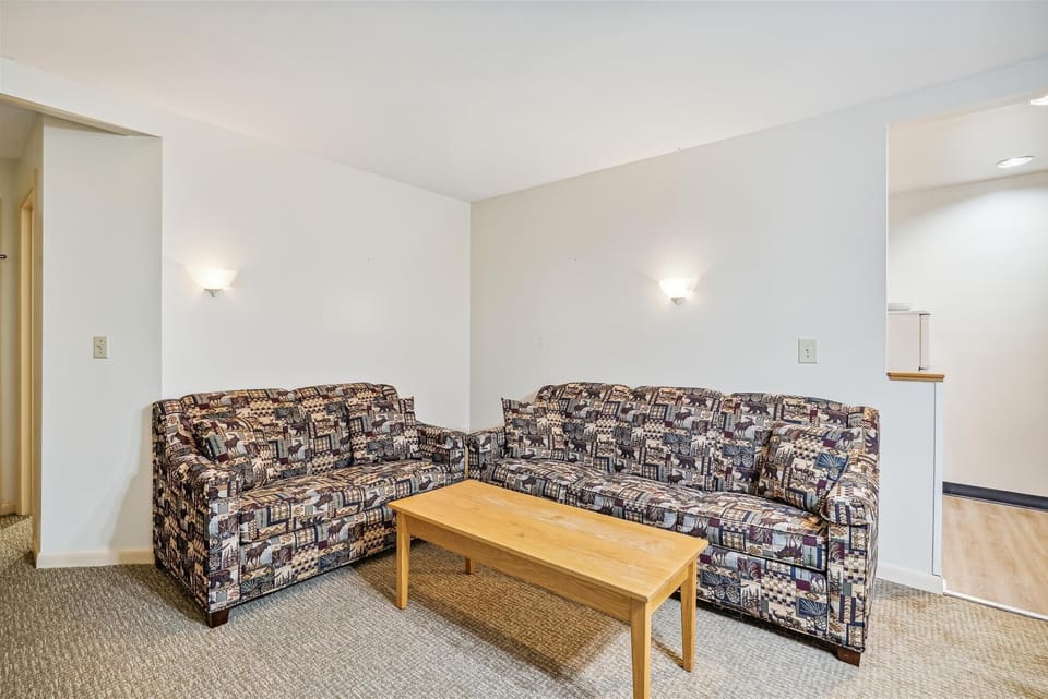 Relax sitting on the sofas, or pull out the couch and lounge