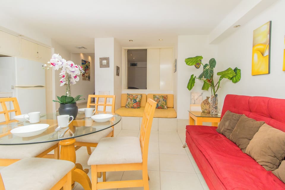 dining room and living room