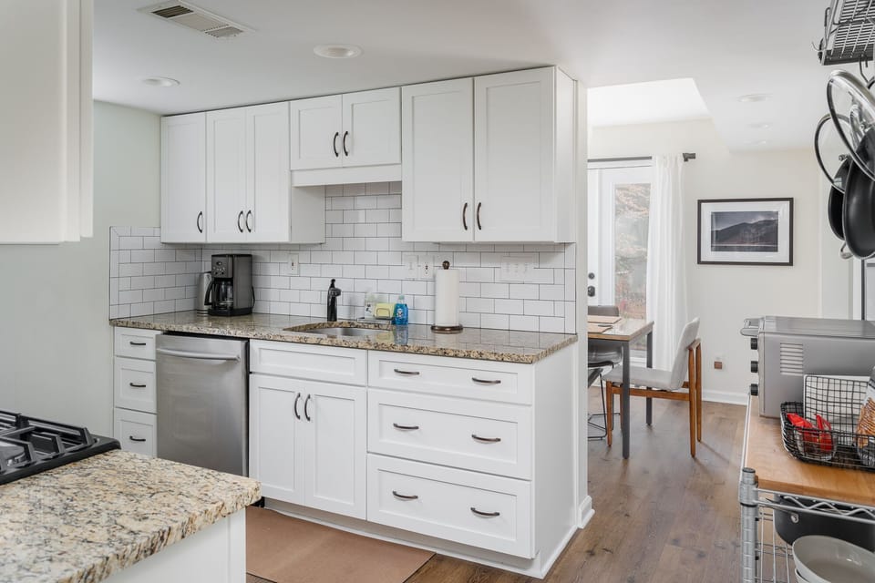 Newly renovated kitchen has all you need to cook your favorite meal.