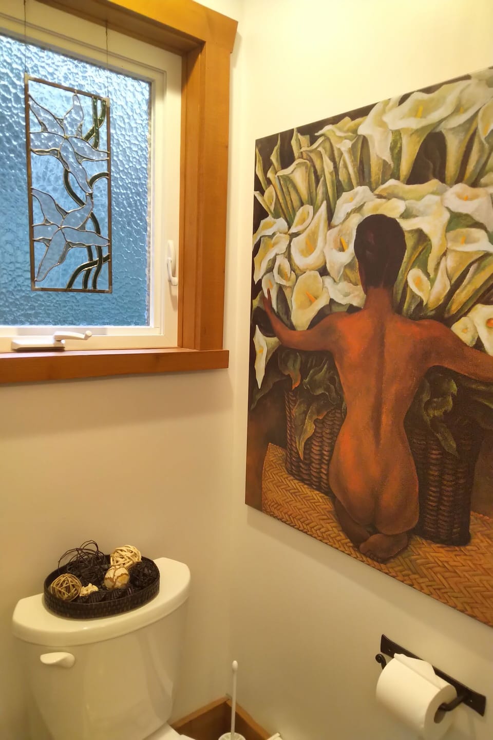 Freda in the Bathroom