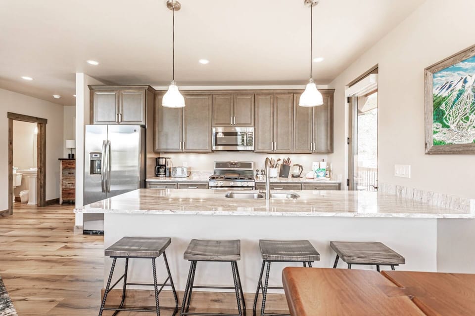 Open Kitchen Allows You To Chat While Prepping Meals
