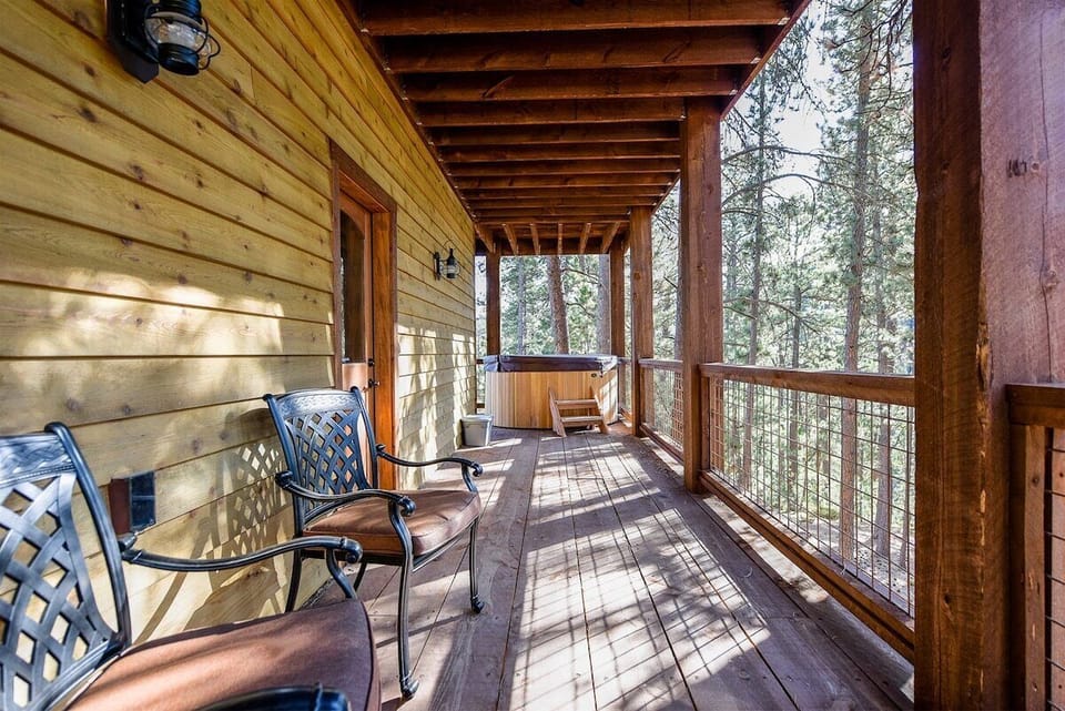 Private Hot tub at the cabin