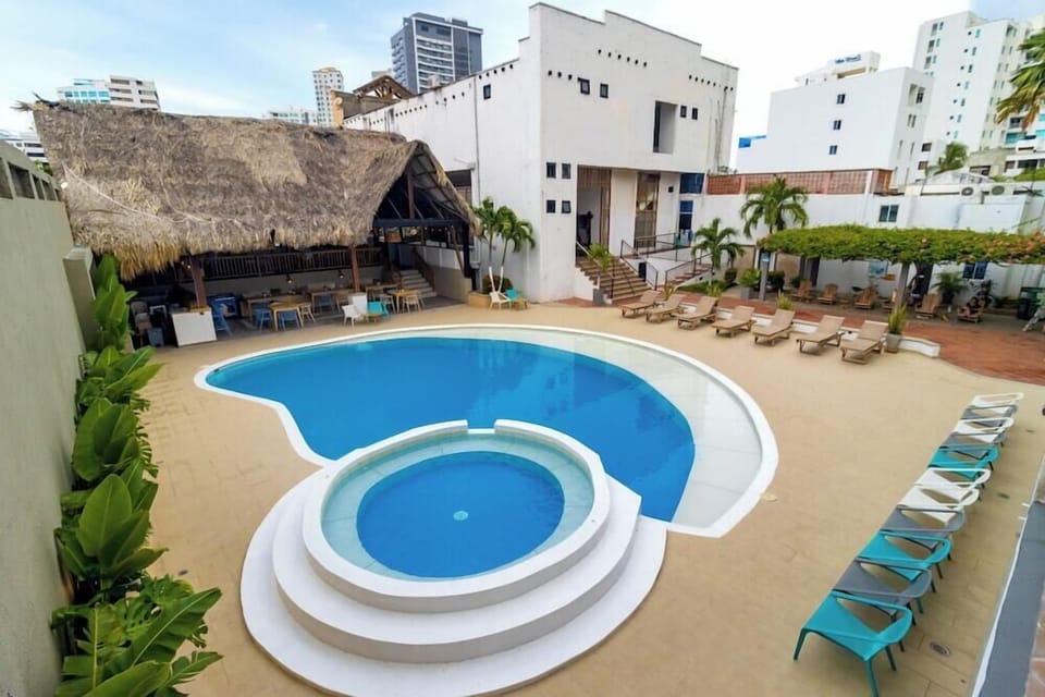 Indoor pool, outdoor pool