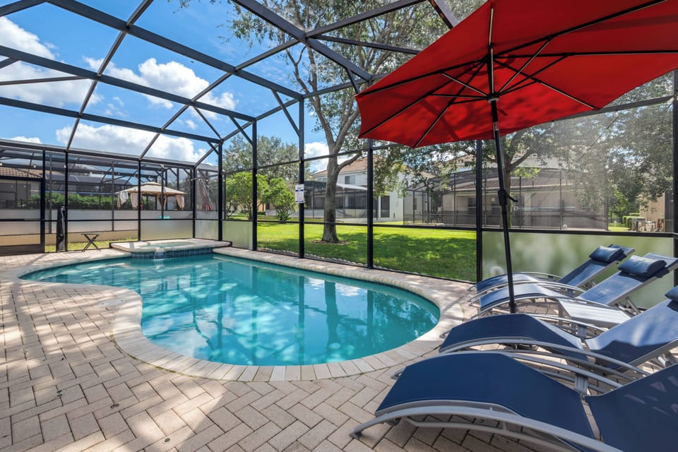 Private covered swimming pool