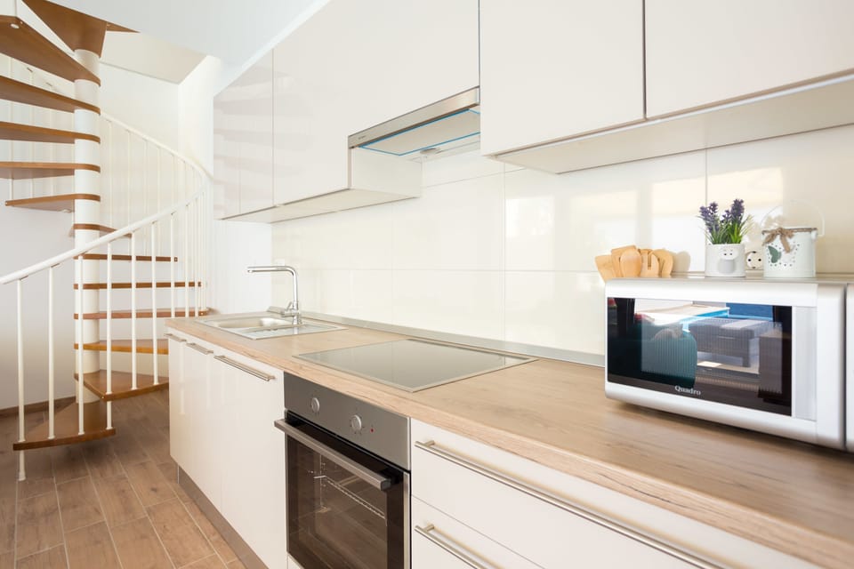 Villa, Private Pool, Sea View (3 Bedrooms) | Private kitchen | Full-size fridge, microwave, oven, stovetop