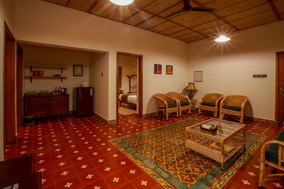 Villa | Living area | 32-inch LED TV with cable channels, TV, foosball