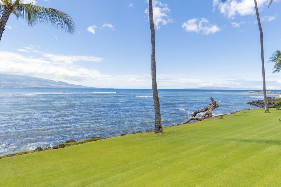 Views of Haleakala and twinkle lights of Kihei in the evening