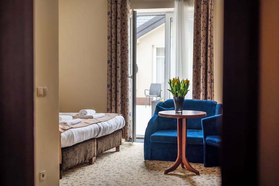 Superior Double Room | Minibar, in-room safe, desk, laptop workspace