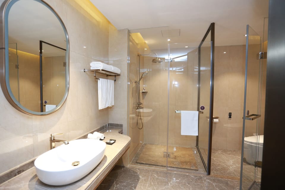 Standard Room, 1 King Bed | Bathroom | Shower