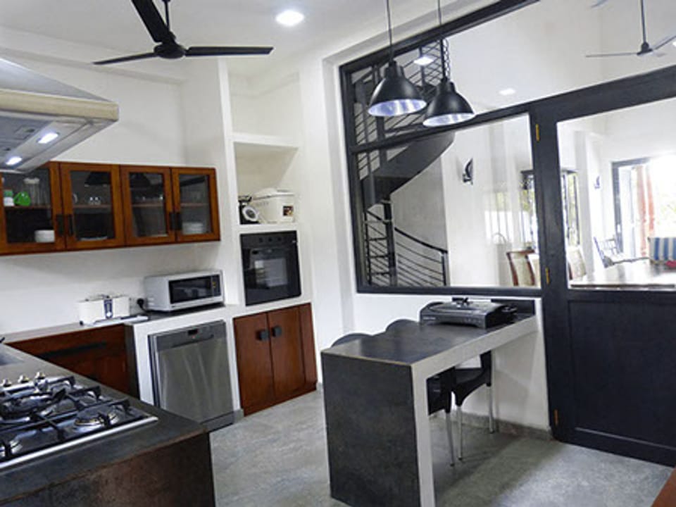 Luxury Villa | Private kitchen | Fridge, microwave, stovetop, dishwasher