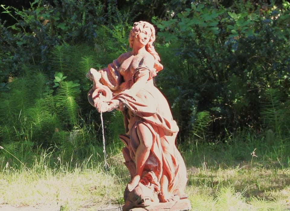 Sophia, the goddess of wisdom, nourishes the gardens.