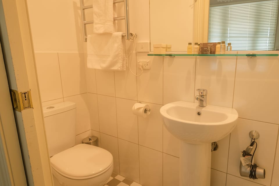 Brown Room | Bathroom | Shower, eco-friendly toiletries, hair dryer, bathrobes