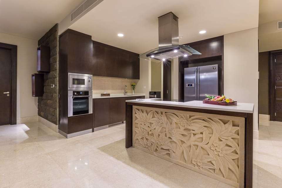 Deluxe Villa, 2 Bedrooms, Non Smoking, Pool View | Private kitchen | Stovetop, toaster, blender, coffee grinder