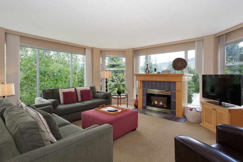Living Room with Cosy Gas Fireplace