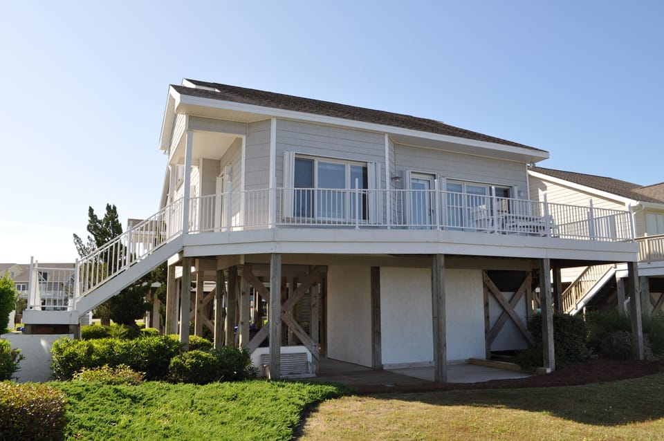 View from Yard, rear Deck overlooking Intercoastal Waterway & Sound.