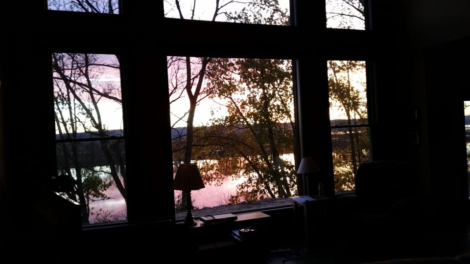 View from living room.