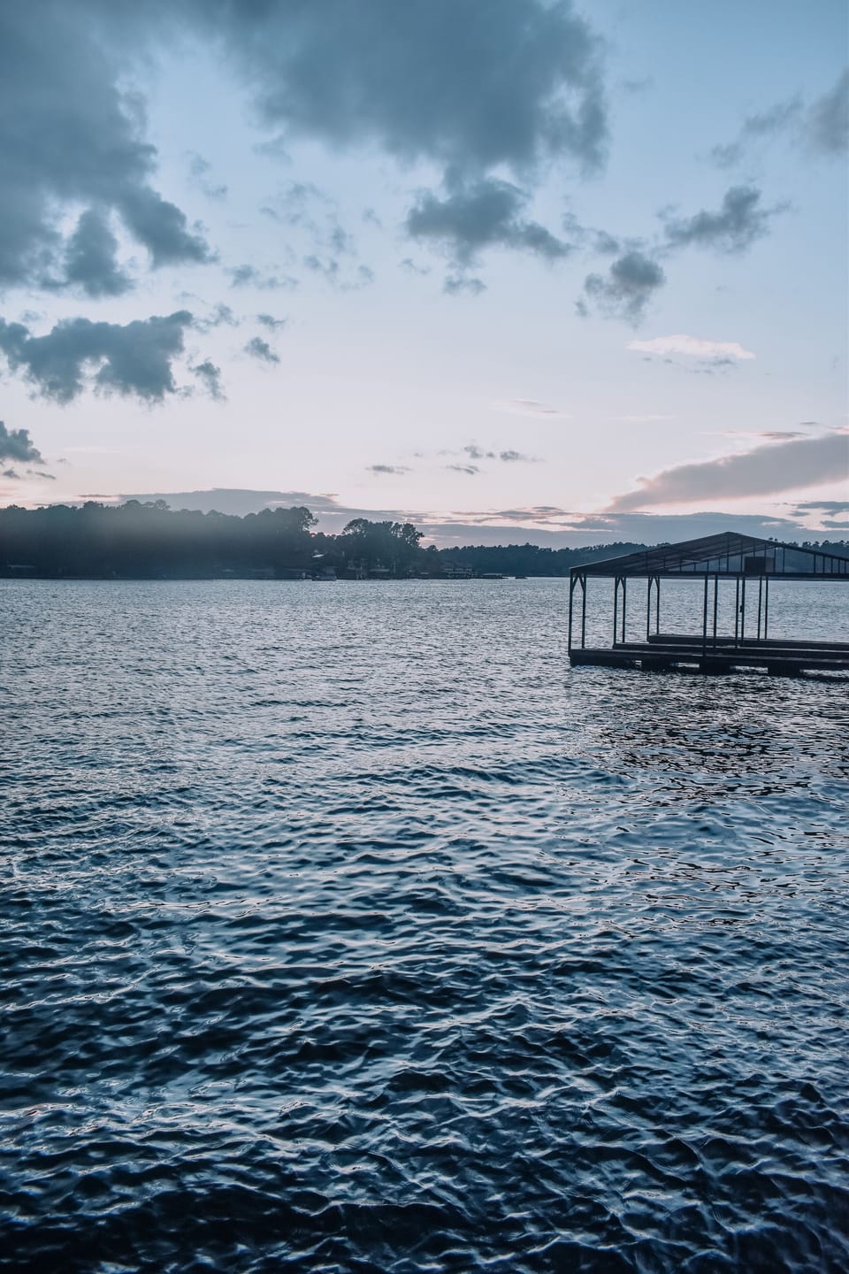 View from grassy knoll in front of condo